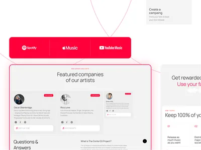 Corite - UI elements ai product design ui ux uxui website