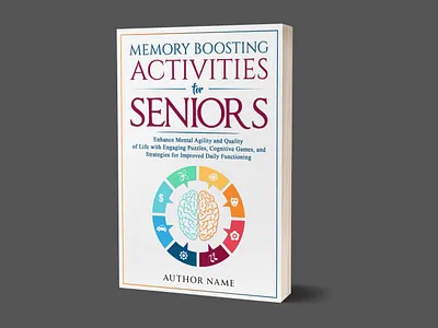 Activities Book Cover for Seniors book cover book cover design branding design ebook cover graphic design hardcover illustrator paperback cover photoshop