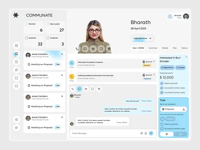 Team Communication Management SaaS Dashboard chat management collaboration dashboard communication communication interface contact app contact management dashboard management project dashboard saas dashboard saas dashboard design team team chat design team dashboard ui