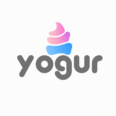 LOGO - Frozen Yogurt Shop branding design graphic design illustration logo typography ui