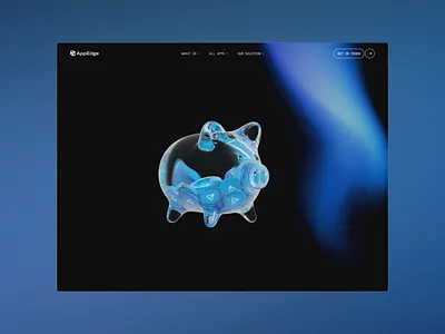 AppEdge - UI animation 3d animation branding finance landing page motion motion graphics ui ui animation ux website