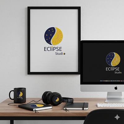 Eclipsstudio 3d animation brand designer branding canva logo creative logo design geometric logo graphic design illustration logo motion graphics ui