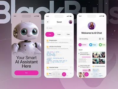 ai chat bot ui design ai ai chatbot ai ui design application bot design chat ui chatbot clean conversational ui design minimal mobile mobile app product design responsive design trend ui ux website design