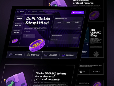Defi Landing Page blockchain crypto dashboard crypto landing page crypto website dapp dashboard design decentralized defi defi landing page deo dex ecosystem finance financial fintach ico token web design web3