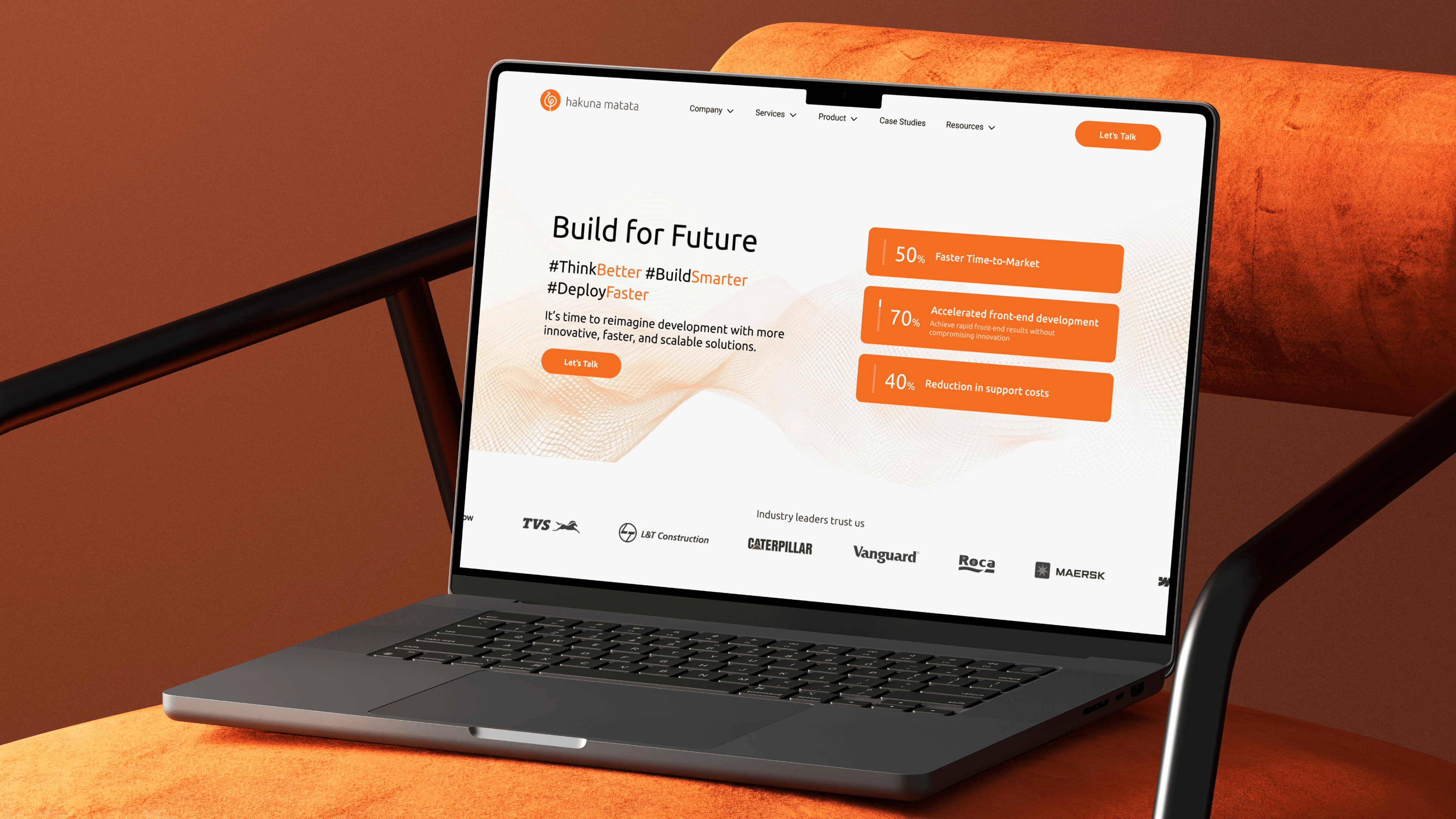 Hakuna Matata Solutions: Website ai ai saas b2b branding design figma illustration light light mode logo orange saas services ui uidesign uxdesign webdesign website website ui websitedesign