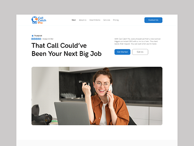 Business Communication and Call Management Services Landing Page b2b b2b website creative website landing page minimal design modern website product design professional design service service landing page service website ui ui design uiux ux ux design web design website design website ui