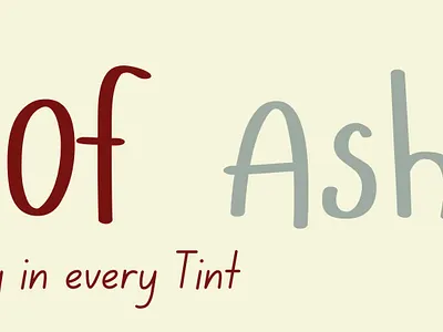 Tints Of Ash - Brand Banner Design autumn banner branding graphic design ui warm