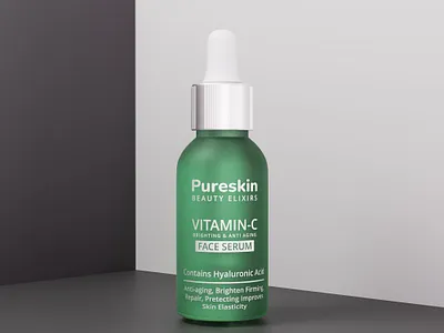 Pureskin Serum 3d Visualization 3d design 3d designer 3d product design 3d product rendering 3d rendering 3d visualization blender 3d product design 3d product visualization visualization