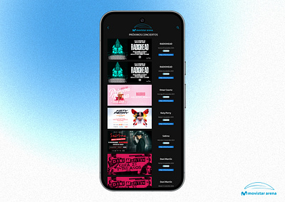 DailyUI 070 - Event Listing concerts dailyui dailyui 070 event listing figma mobile ui ux