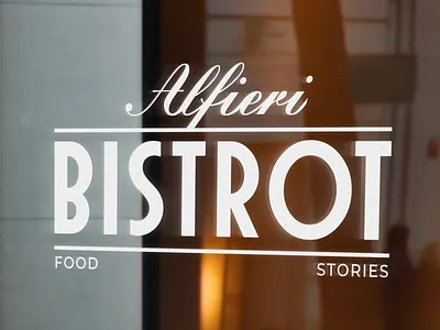 Alfieri BISTROT branding graphic design logo