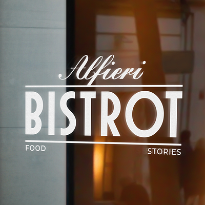 Alfieri BISTROT branding graphic design logo