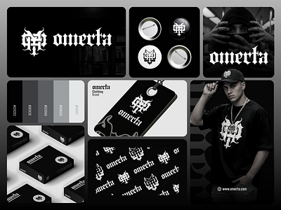Custom Monogram Logo Design for OMERTA – Clothing Brand Identity blackletter logo branding custom logo customlogoforclothing custommonogramlogo graphic design logo logo bento logo gothic logo vintage monogram logo streetwear logo visual identity