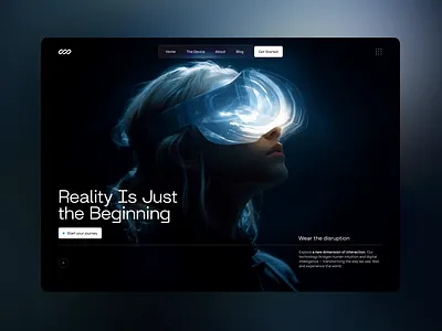 Augmented Hero - VR Sales & Marketing ai animation branding concept design futuristic hero motion graphics ui web website