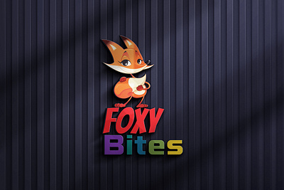 FOXY Bites Logo Design brand design branding design foxy bites logo design graphic design illustration logo logo branding