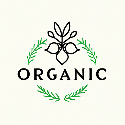 LOGO - Organic Store branding graphic design illustration logo typography ui ux