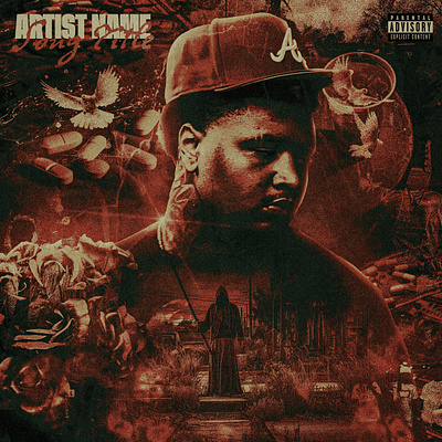 Album art design album art collage cover art design graphic design mixed media