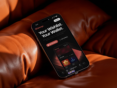 Splurge – Crypto-powered wishlist app app crypto crypto app crypto wallet ui uiux ux wishlist wishlist app