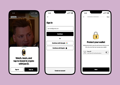 Case Study | UI/UX Onboarding Web3 Crypto App crypto onboarding product design user research