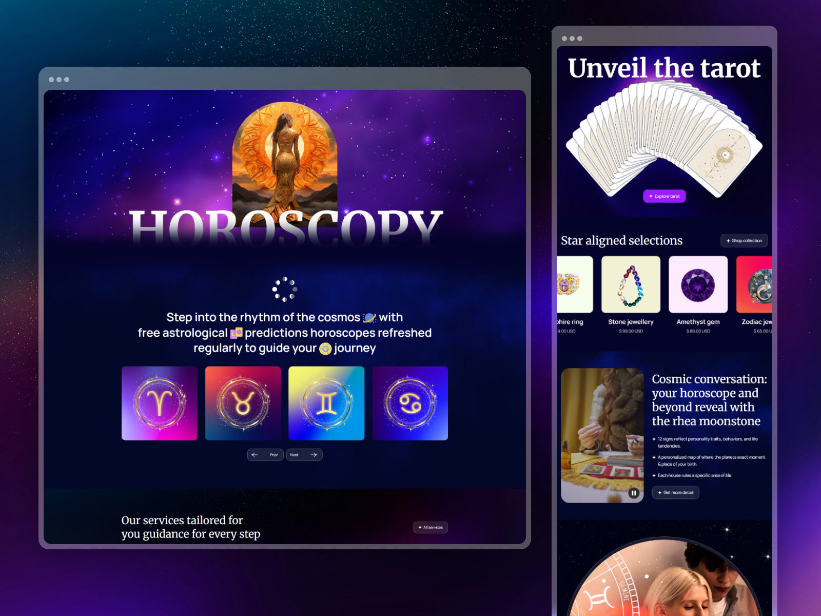 Astrica - Astrologer Ecommerce Website Webflow Template astrologer astrology ecommerce ecommerce webflow template fortune telling website horoscope online horoscope responsive seo friendly star sign website uiux web design web development webflow webflow template webflow website