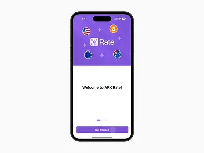 ARK Rate - Mobile App Onboarding Animation animation app converter currency design finance fintech mobile mobile animation mobile app motion design motion graphics ui ui design ux web