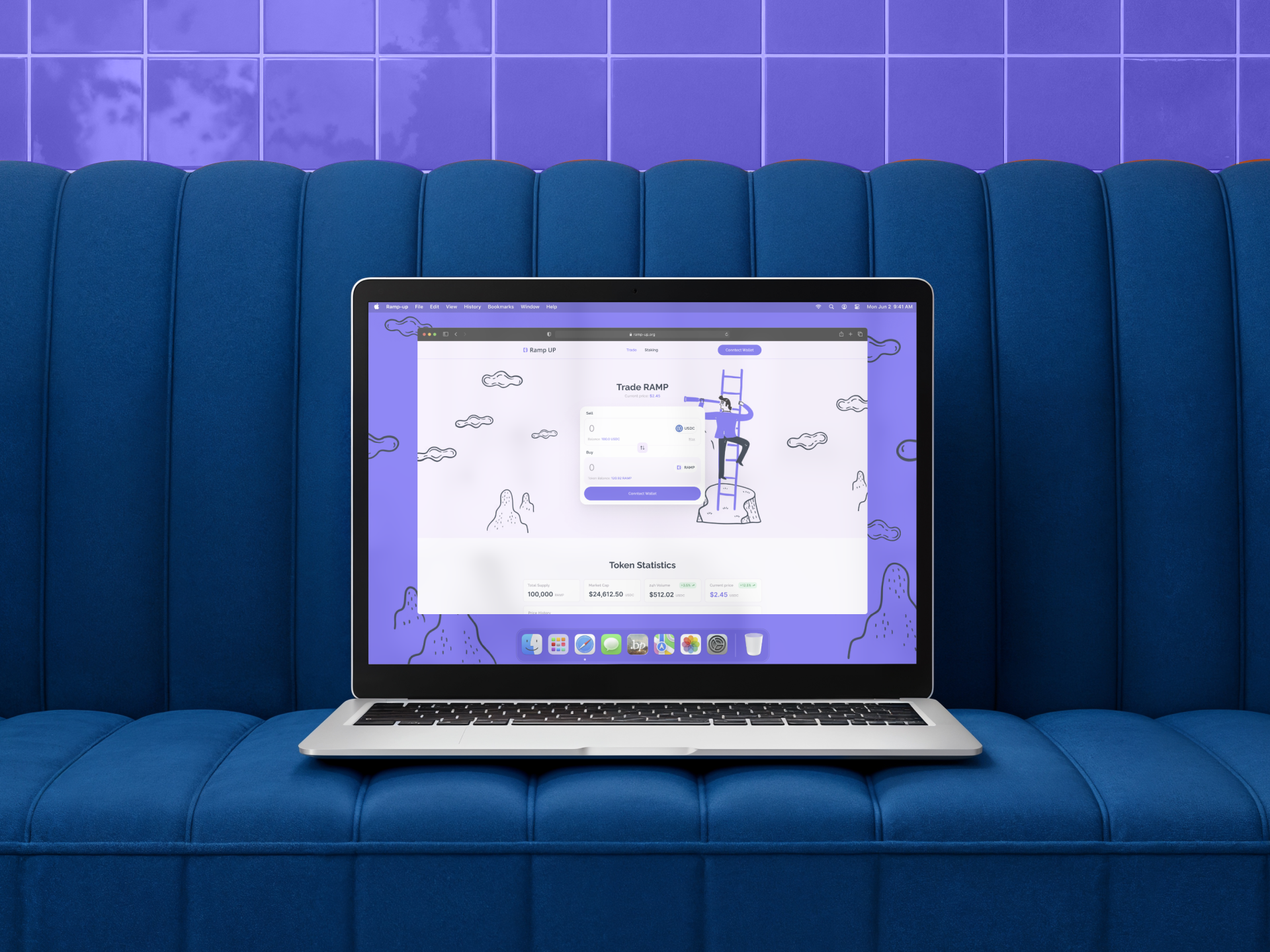 Ramp UP – cryptocurrency dashboard coin crypto crypto dashboard dashboard staking token ui uiux ux