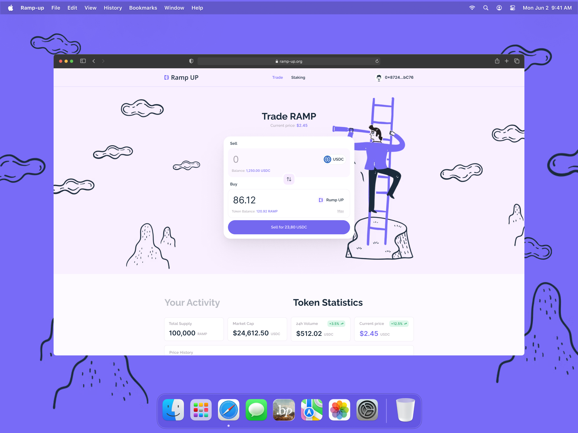 Ramp UP – cryptocurrency dashboard by Oleh Bril on Dribbble