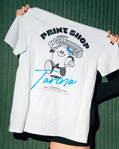 Print Shop mascotte branding graphic design illustration