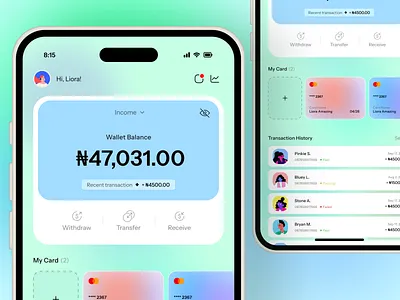 Fintech App Frontend Design app design app developer cash app fintech app fintech app design landing page design mobile app ui mobile uiux payment app product design saas landing page ui ui ux