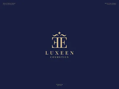 LUXEEN Logo design adobe illustrator brand identity brand logo branding guidelines branding mockup custom logo dribbble logo design logo design branding logo designer logo presentation logomark logos logotype luxury marufiam modern logo skincare visual identity
