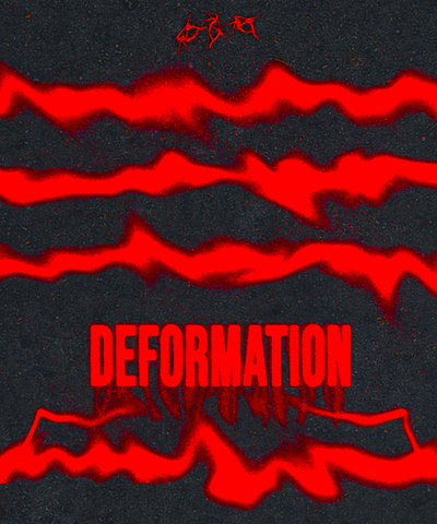 deformation abstract black colorful crimson deformation design geometric gothic graphic design hell illustration inferno red scary thriller underworld vector vibrant waves