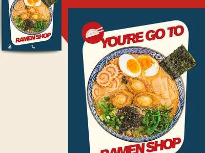 Ramen Shop ad canva content creator content design design facebook ad food freelancer graphic design hire me insta post instagram feed japan marketing post ramen social media social media design social media marketing social media post