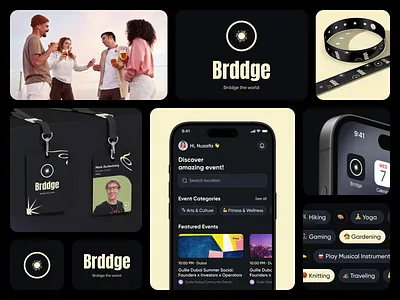 Brddge Branding Design | Event Booking UI/UX ai animation app design banto banto design branding dark design design event app event booking app event management app focotik ios app logo mobile app mobile app design mobile event platform modern app design ui ux design user experience