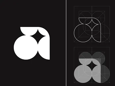 Letter A alex seciu brand designer branding circle logo geometric a geometric logo letter letter a letter mark logo design logo designer square logo