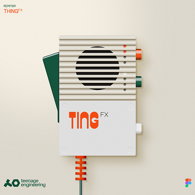 🎙️ Teenage Engineering Ting design electronic figma graphic design inspiration mic micro music product