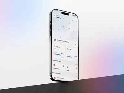 Ai VPN Client - Light Version app clean client design minimal mobile ui vpn web white