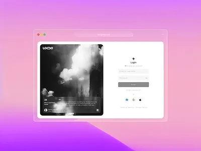 Login design login ux webapp