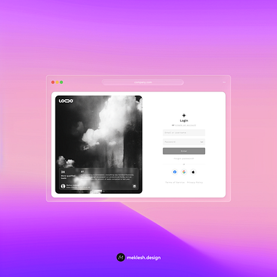 Login design login ux webapp
