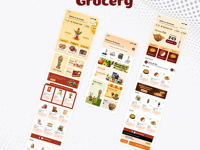 Online grocery order branding
