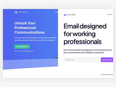 From The Web #6 after before dashboard email hero message redesign sass ui web