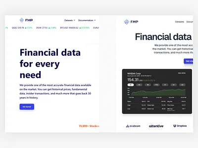 From The Web #7 after analytics before dashboard data finance hero landinpage product redesign web