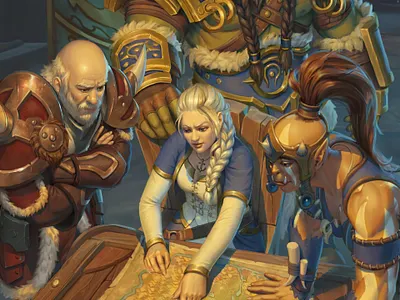 Summit at Boralus graphic design illustration