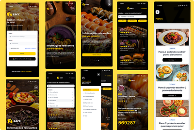 Concept for a Zarc company client branding creative design designer ui ux