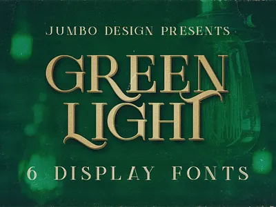 Green Light - Vintage Style Font branding display font fancy font fashion font graphic design green light vintage style font grunge font logo motion graphics retro font serif font typeface serif typography vintage vintage font vintage typography
