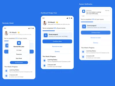Nudges - Notification Design app branding design graphic design illustration logo typography ui ux vector