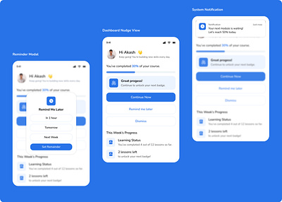 Nudges - Notification Design app branding design graphic design illustration logo typography ui ux vector