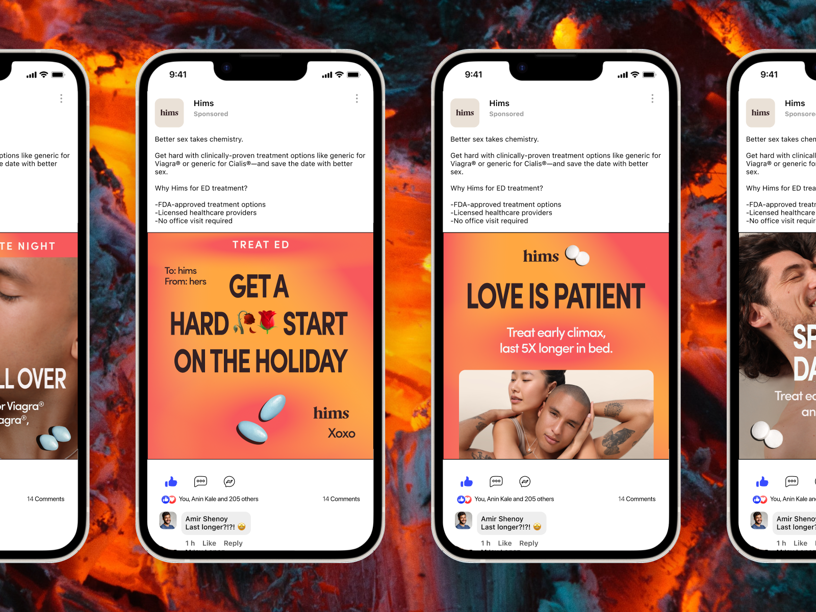 Hims Valentine's Day '23 Paid Social Ads ad facebook ads instagram ads paid social