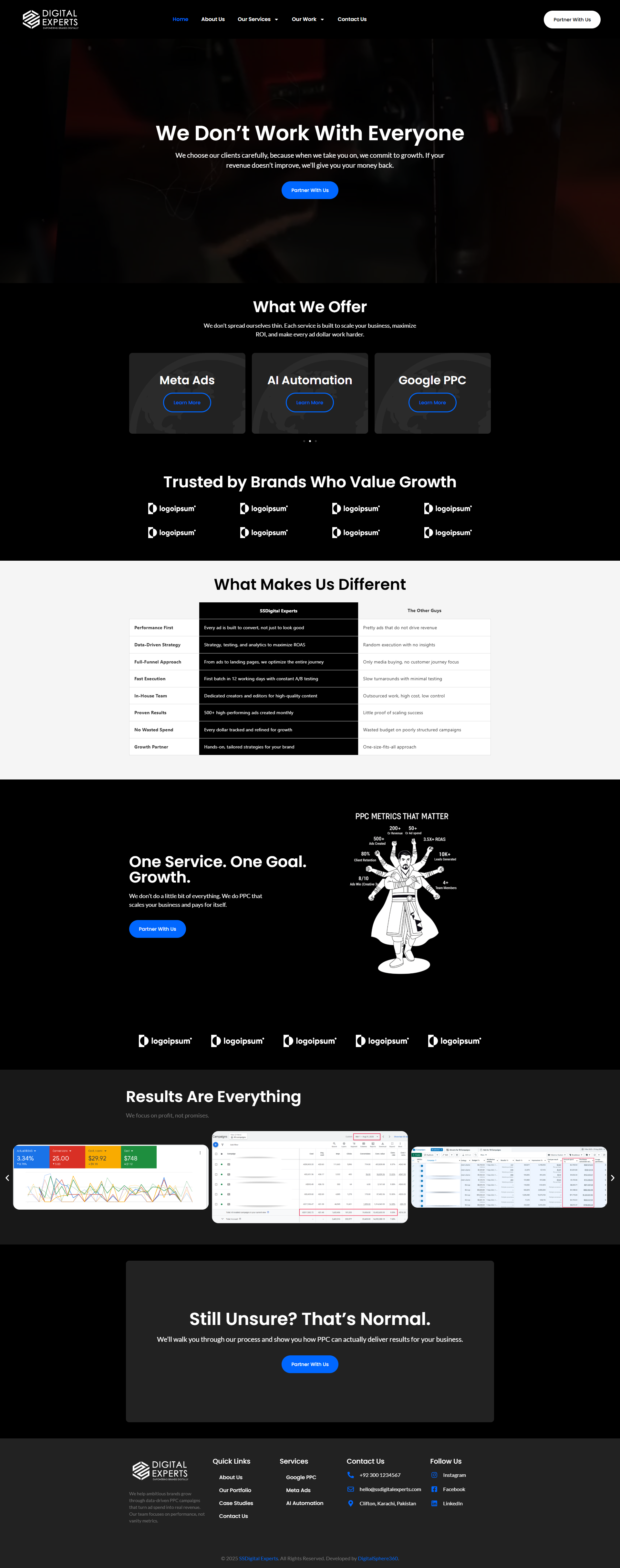 SSDigital Experts Website customwebsite design logo shopify website
