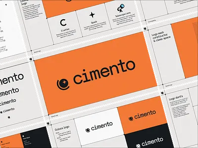 Cimento AI – Brand Identity for Next-Gen Security Awareness branding clean cyber cybersecurity design illustration logo ui ux