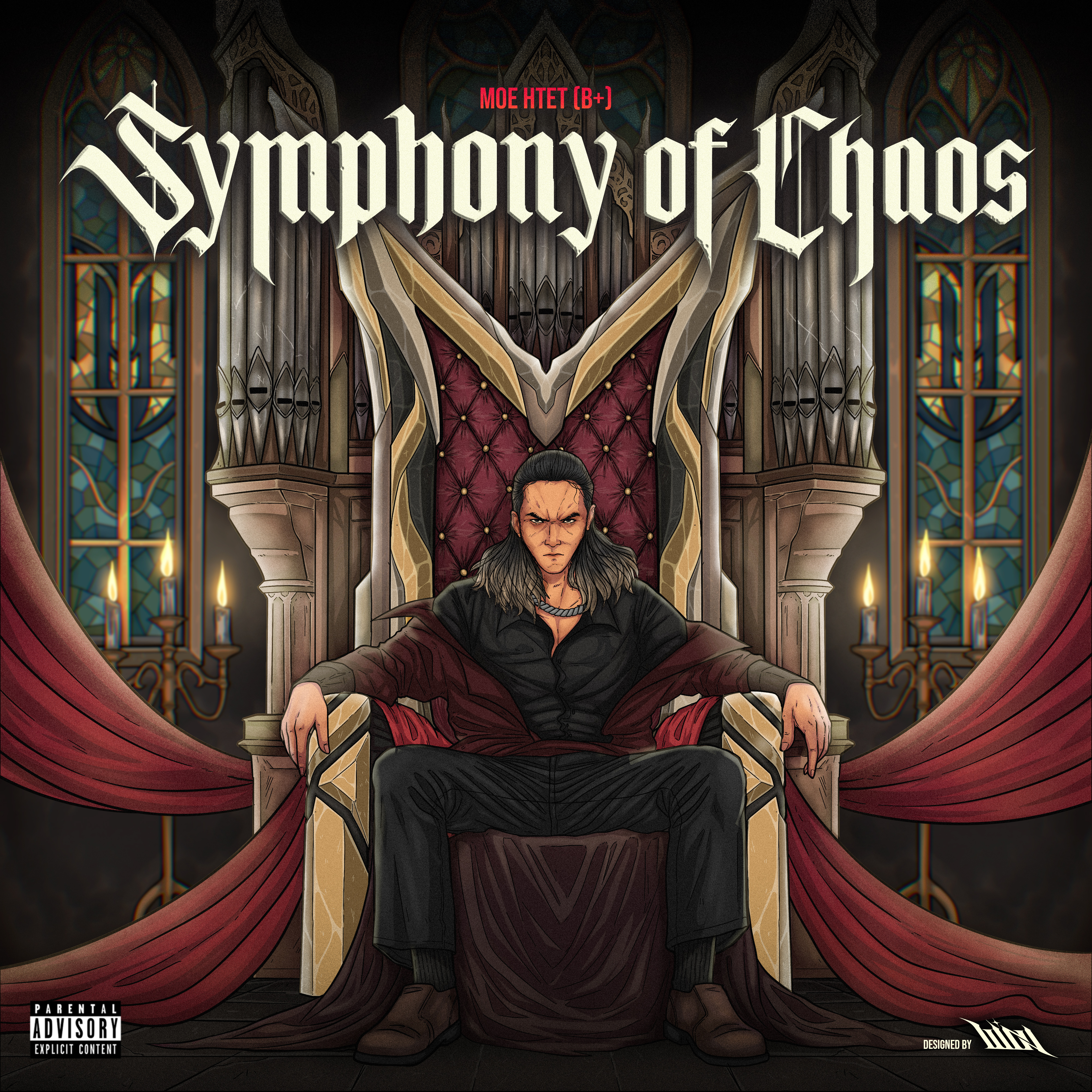 Symphony of Chaos Illustration design digital painting illustration typography