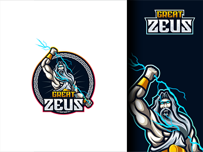 GREAT ZEUS brand branding character design graphic design illustration logo typography ui ux vector